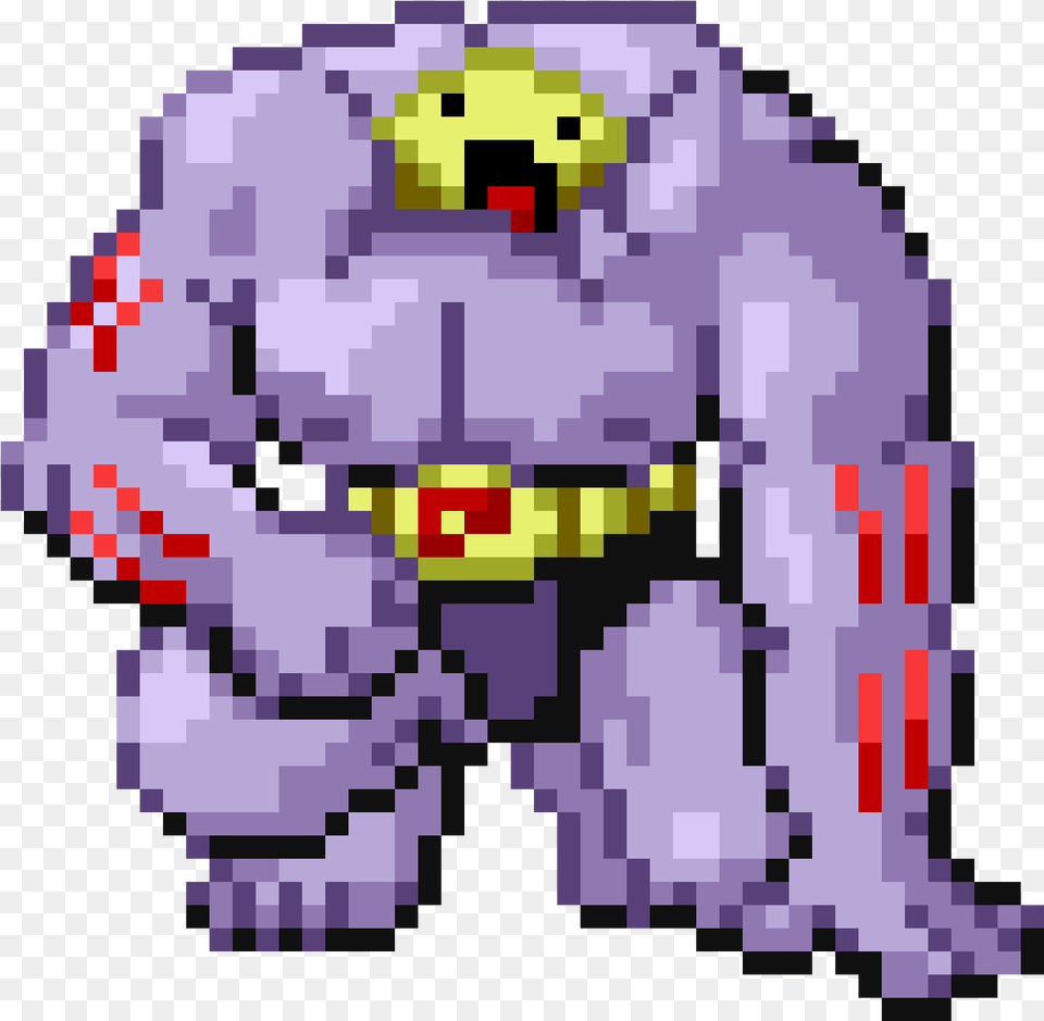 Machoke Pokemon Pixel Art, Purple, Scoreboard Png Image