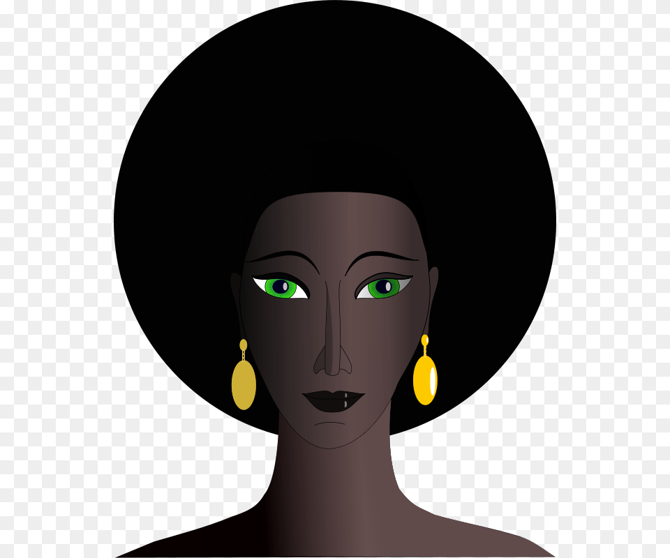 Machovka Black Woman With Green Eyes, Accessories, Jewelry, Earring, Person Png Image
