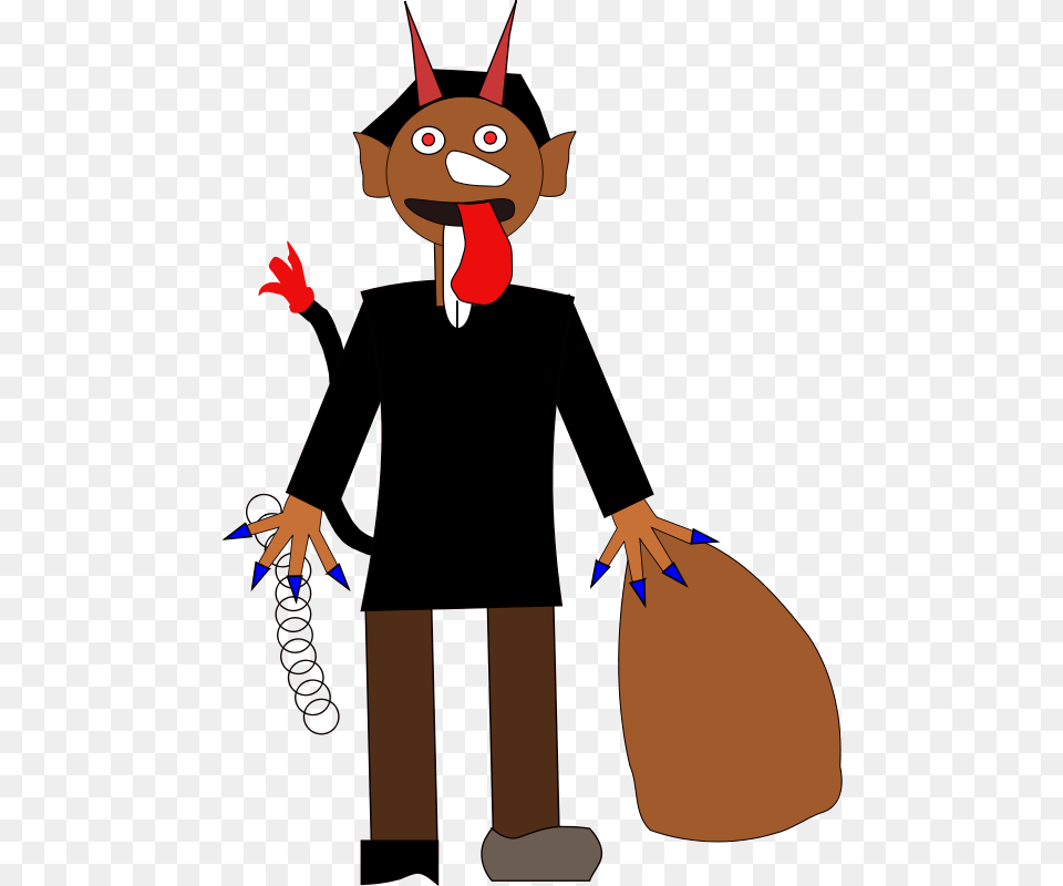 Machovka Devil, Cartoon, Bag Free Png