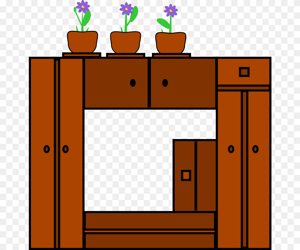 Machovka Livingwall, Plant, Potted Plant, Cabinet, Furniture Free Png