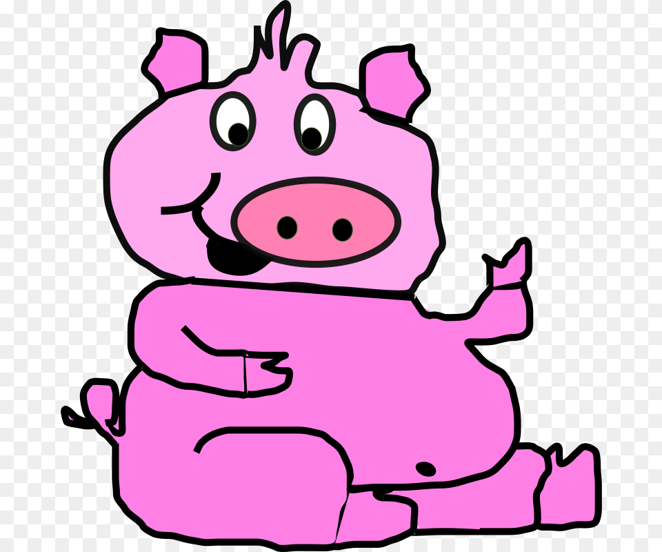 Machovka Pink Pig, Baby, Person, Face, Head Png