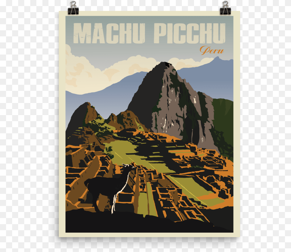 Machu Picchu Peru Poster, Animal, Wildlife, Mammal, Antelope Free Png Download