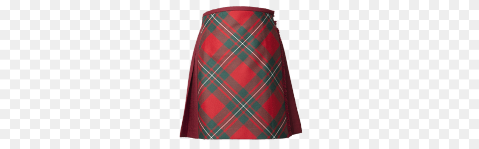 Mackenzie Red Kilt, Clothing, Skirt, Tartan, Shirt Png