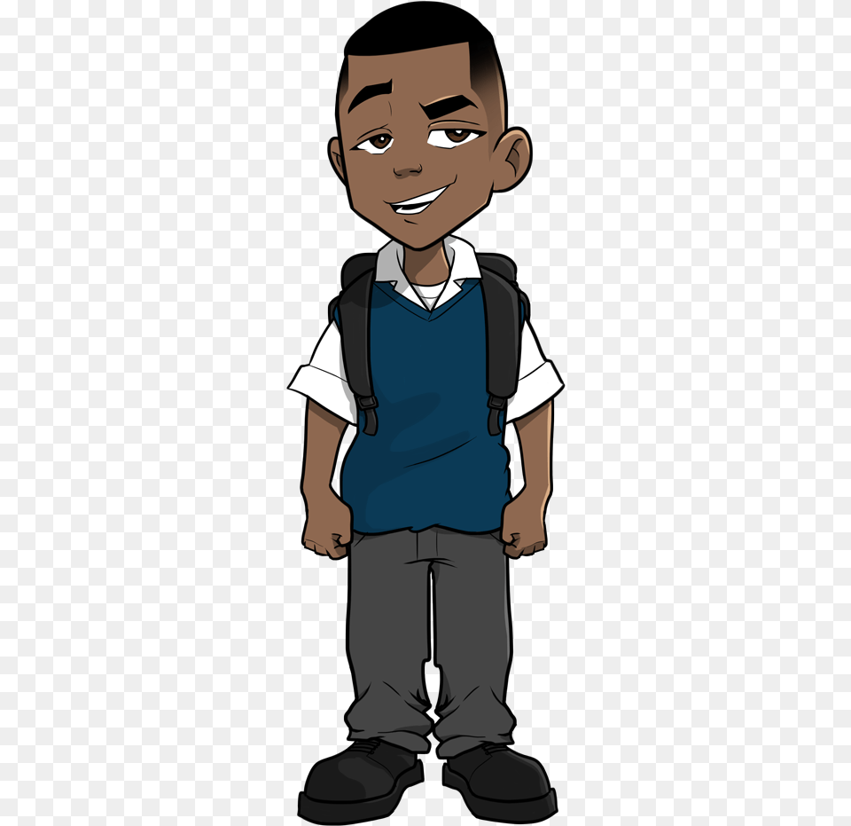 Macky Is The First Character In Our Squad Of Animated Laki Laki Animasi, Baby, Bag, Person, Face Free Transparent Png