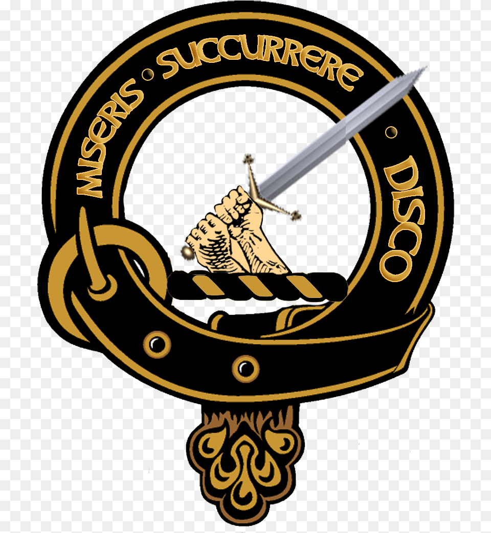 Macmillan Clan Crest Pollock Coat Of Arms Clipart Full Dragon City Cafe, Sword, Weapon, Blade, Dagger Png