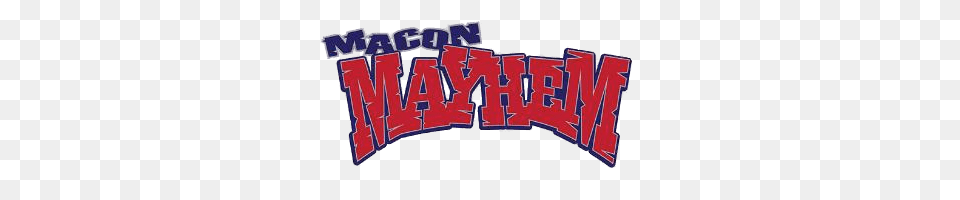 Macon Mayhem Text Logo, Dynamite, Weapon, City, Art Png