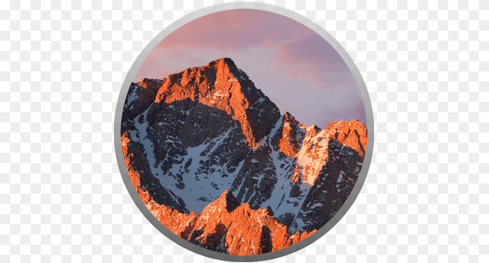 Macos Sierra App Store Icon Macos Sierra Logo, Nature, Photography, Peak, Mountain Free Png Download