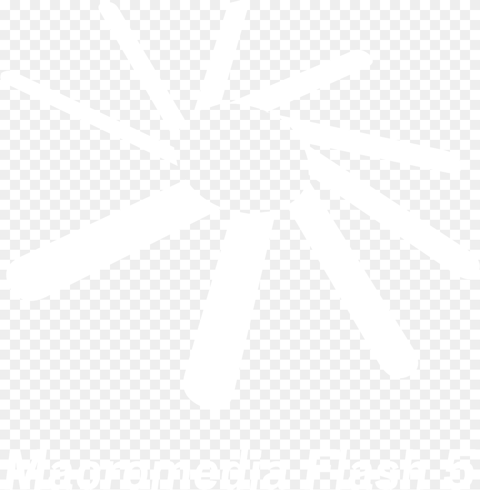 Macromedia Flash 5 Logo Black And White Johns Hopkins Logo White, Appliance, Ceiling Fan, Device, Electrical Device Free Png