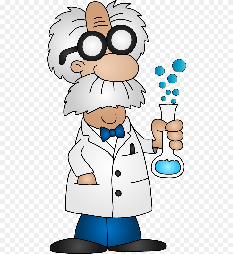 Mad Cartoon Scientist, Clothing, Coat, Lab Coat, Baby Png Image