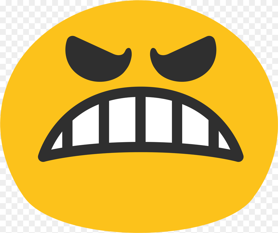 Mad Clipart Angry Emoticon Angry Face Emoji Android, Logo, Symbol, Disk Free Transparent Png