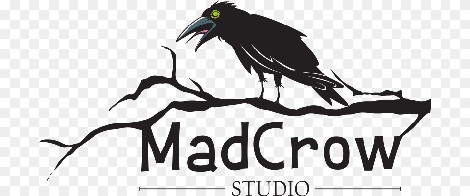 Mad Crow, Animal, Beak, Bird, Blackbird Png