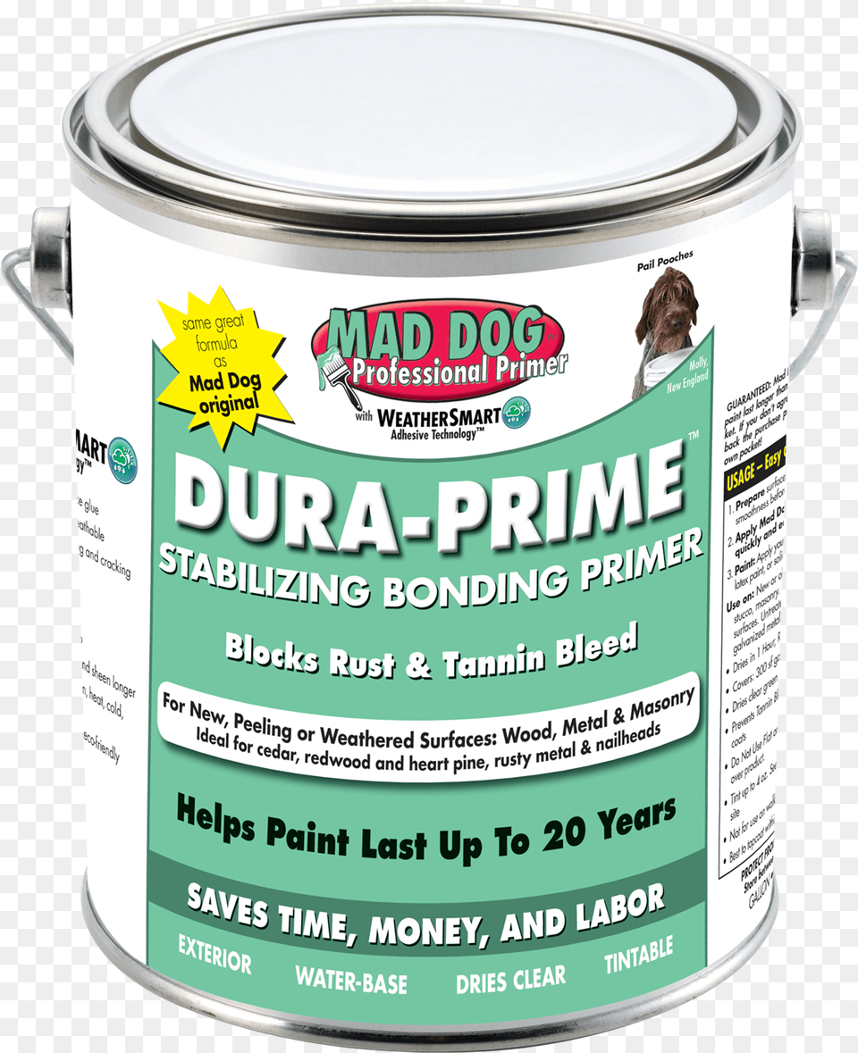 Mad Dog Dura Prime Mad Dog Dura Prime, Paint Container, Person, Can, Tin Png Image