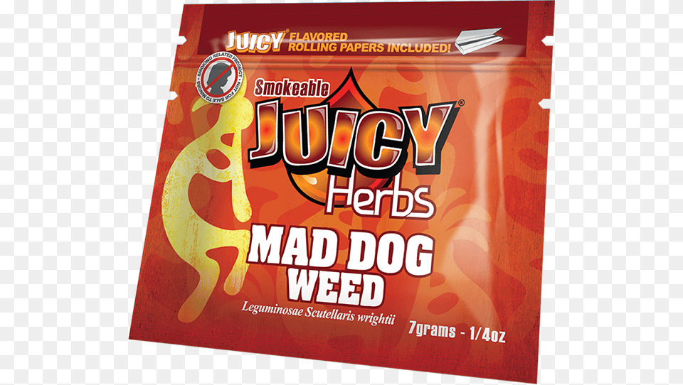 Mad Dog Weed Bag Large Juicy Herbs, Advertisement, Poster, Book, Publication Png Image