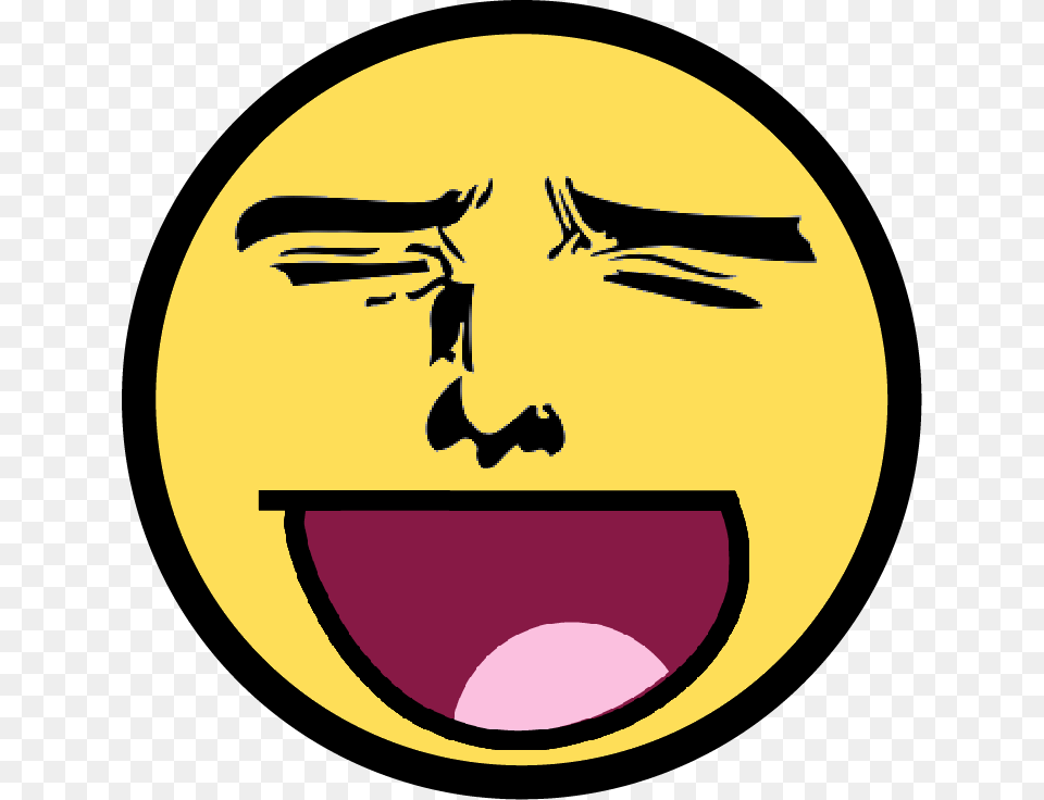 Mad Face Awesome Smiley, Logo, Head, Person, Symbol Png Image