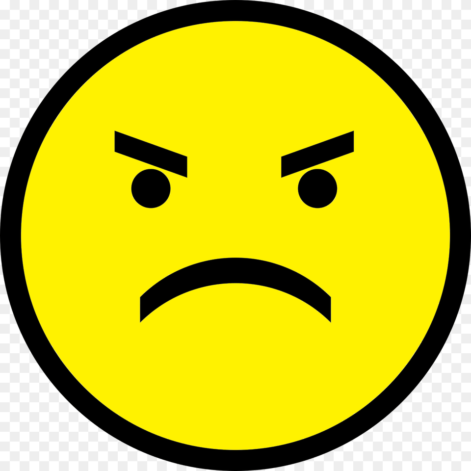 Mad Face Clipart, Sign, Symbol, Disk Png