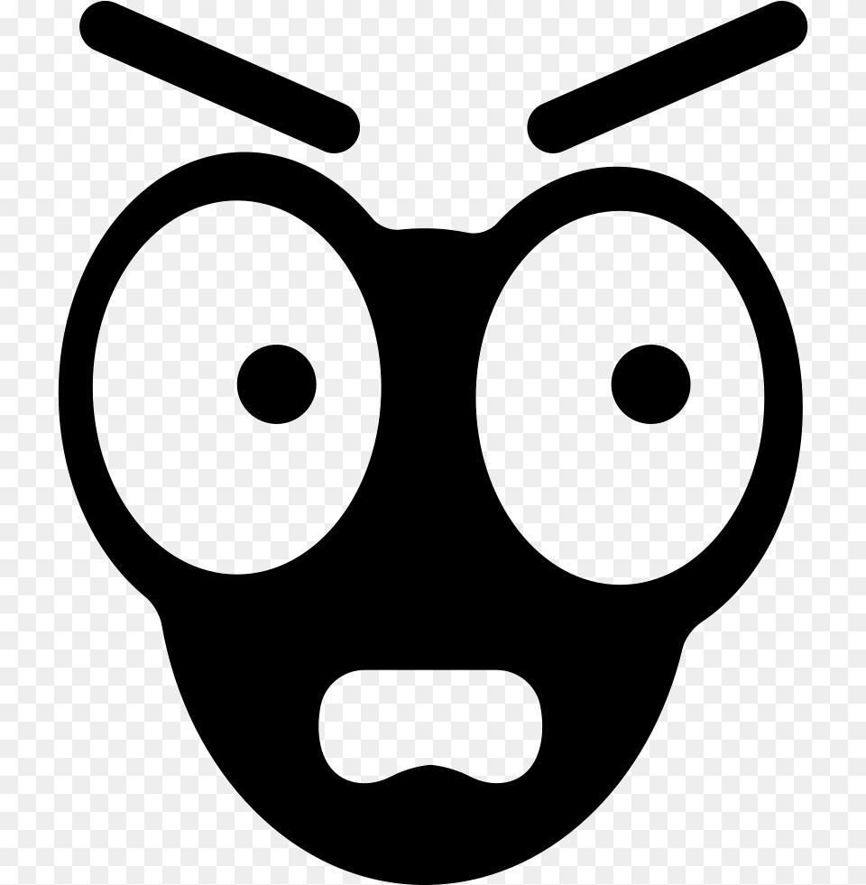 Mad Face Emoticon, Stencil, Smoke Pipe Free Png