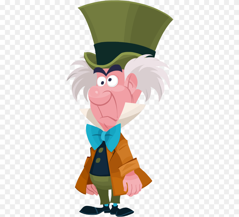 Mad Hatter Cartoon Cartoon Mad Hatter Alice In Wonderland, Baby, Person, Face, Head Free Png Download