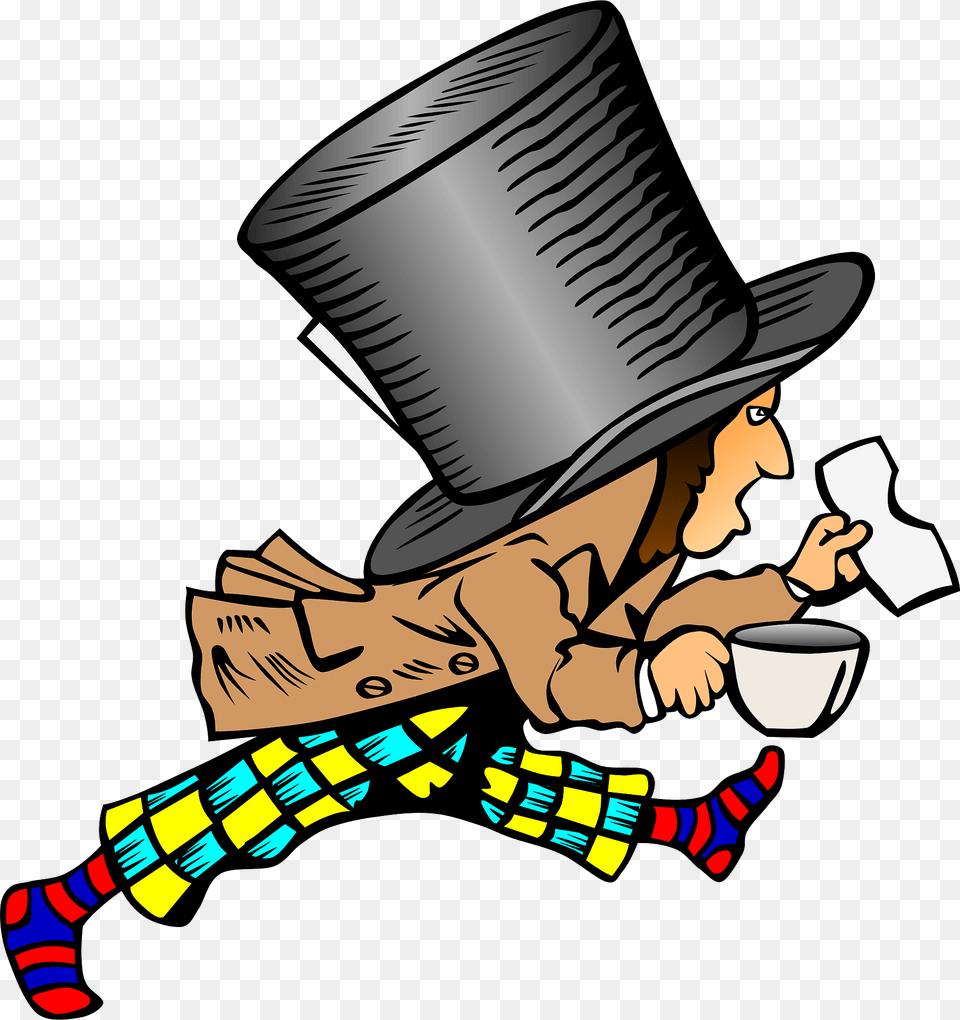 Mad Hatter Clipart, Clothing, Hat, Person, Magician Free Png Download