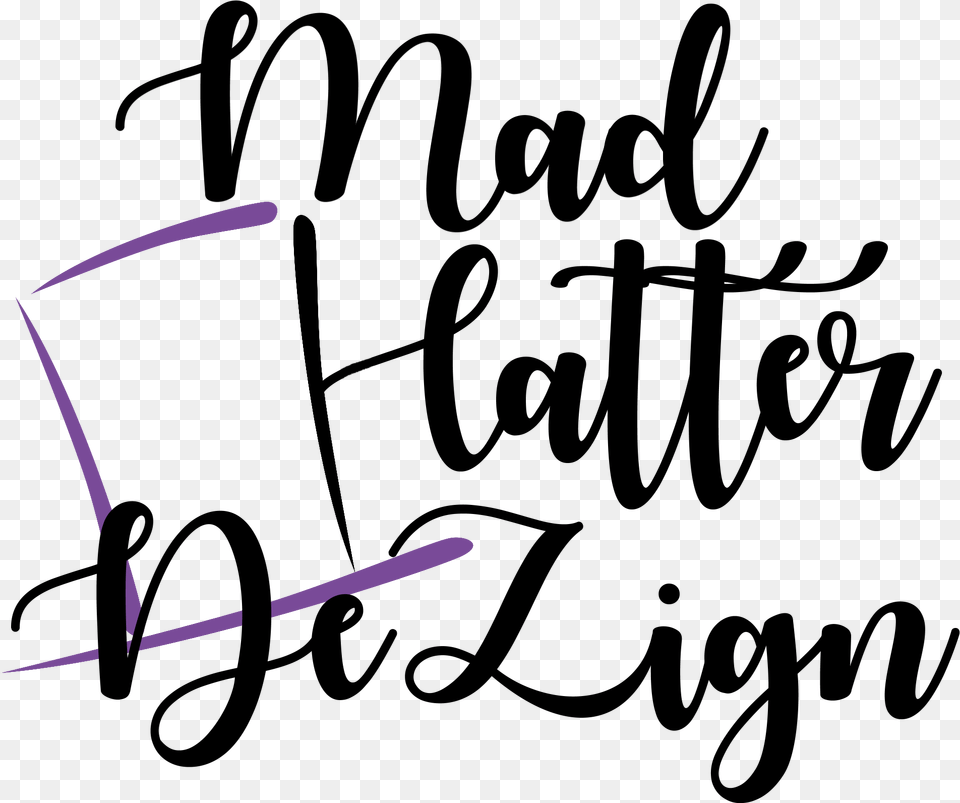 Mad Hatter Dezign Clipart Calligraphy, Text, Blade, Dagger, Knife Free Png Download