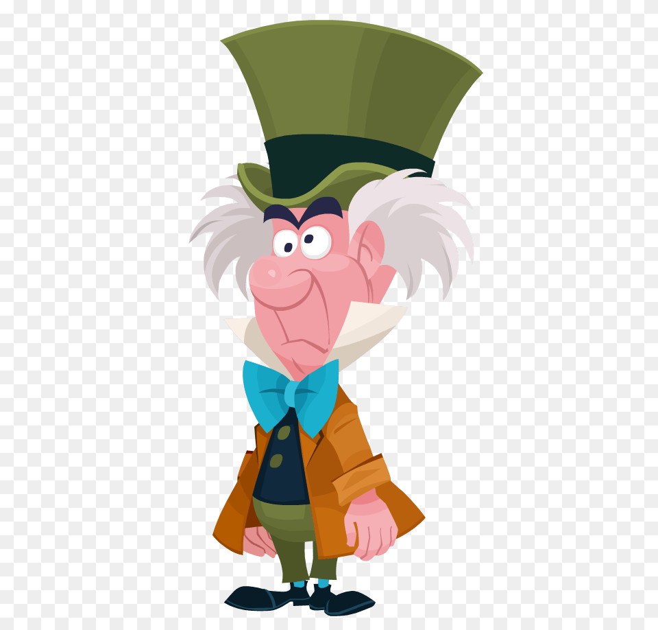 Mad Hatter Disney, Cartoon, Baby, Person, Art Free Transparent Png