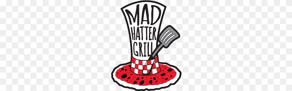 Mad Hatter Grill Logo Logo, Cutlery, Fork, Smoke Pipe, Food Png