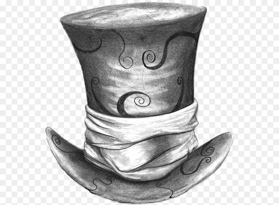 Mad Hatter Hat Love It Alice In Wonderland Mad Hatter Drawing, Clothing, Art, Baby, Person Free Png