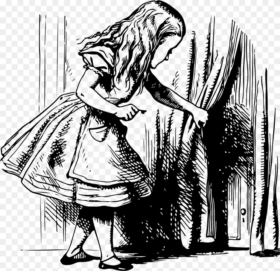 Mad Hatter Sketch Alice In Wonderland Symbolism, Gray Png Image