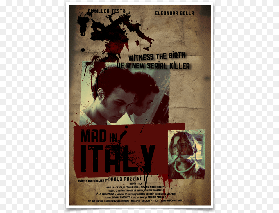 Mad In Italy Poster, Advertisement, Adult, Person, Woman Free Transparent Png