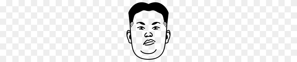 Mad Kim Jong Un Icons Noun Project, Gray Png Image