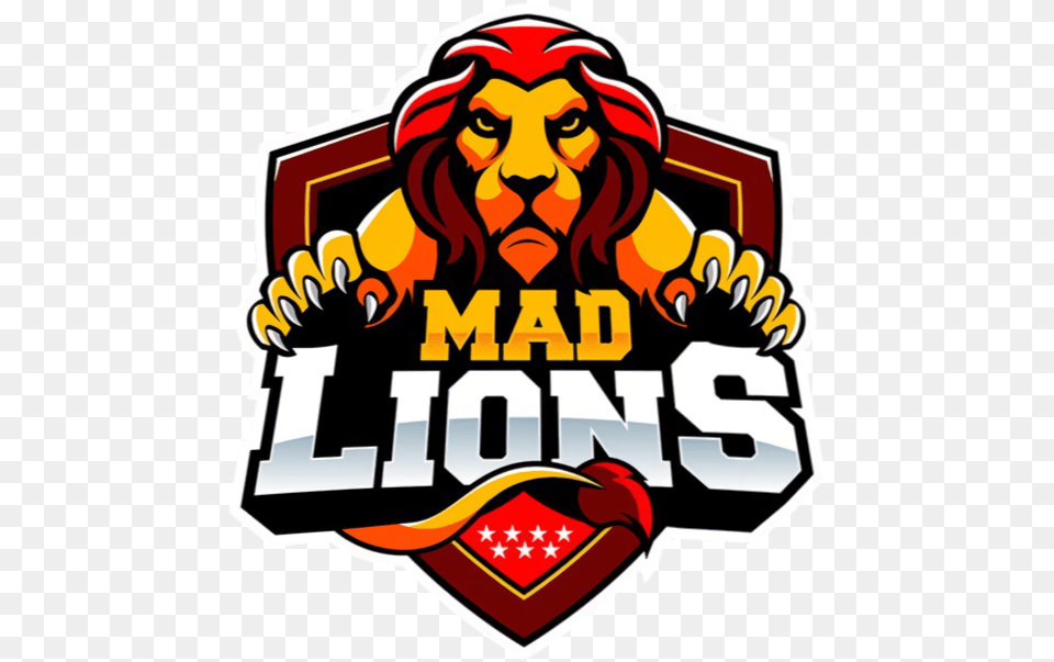 Mad Lions E Mad Lions Logo, Dynamite, Weapon, Face, Head Free Png Download