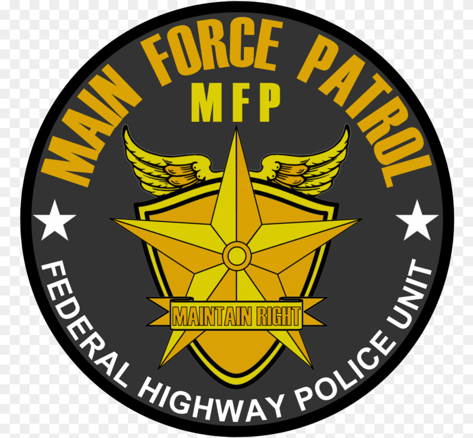 Mad Max Mfp Logo Vector Main Force Patrol Logo, Badge, Symbol, Emblem Png Image