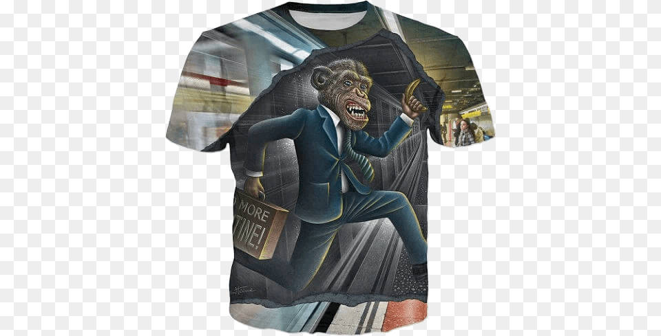 Mad Monkey No More Routine Pencil Vs Camera T Shirts Ben Hime Pencil Vs Camera, T-shirt, Clothing, Male, Adult Free Png