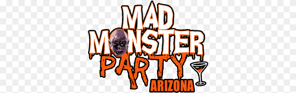Mad Monster Party Arizona Logo Mad Monster Party Arizona, Adult, Male, Man, Person Free Png