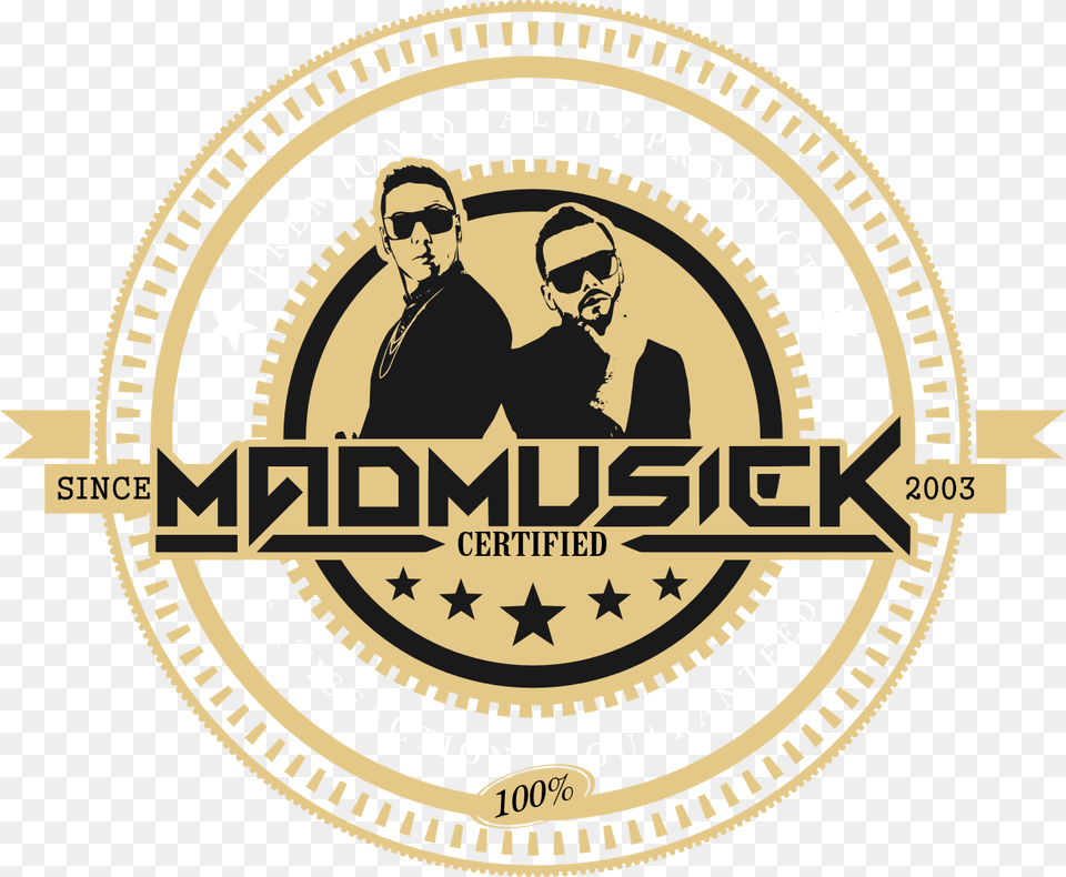 Mad Musick Logos De Artistas De Reggaeton, Logo, Adult, Person, Man Free Png