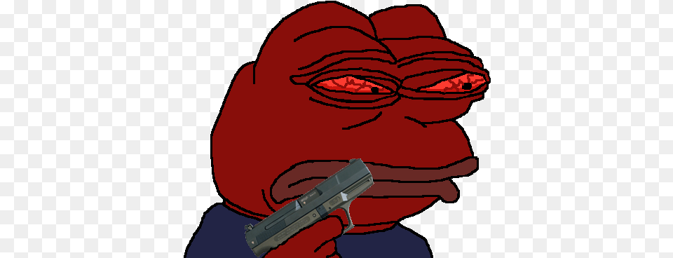 Mad Pepe Angry Pepe Transparent, Firearm, Gun, Handgun, Weapon Png