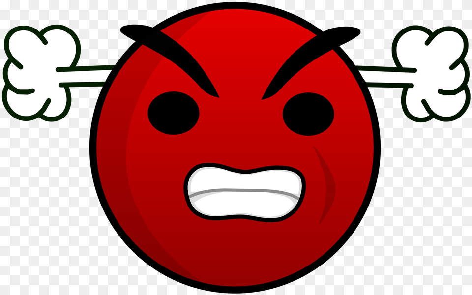 Mad Red Emoticon Free Transparent Png