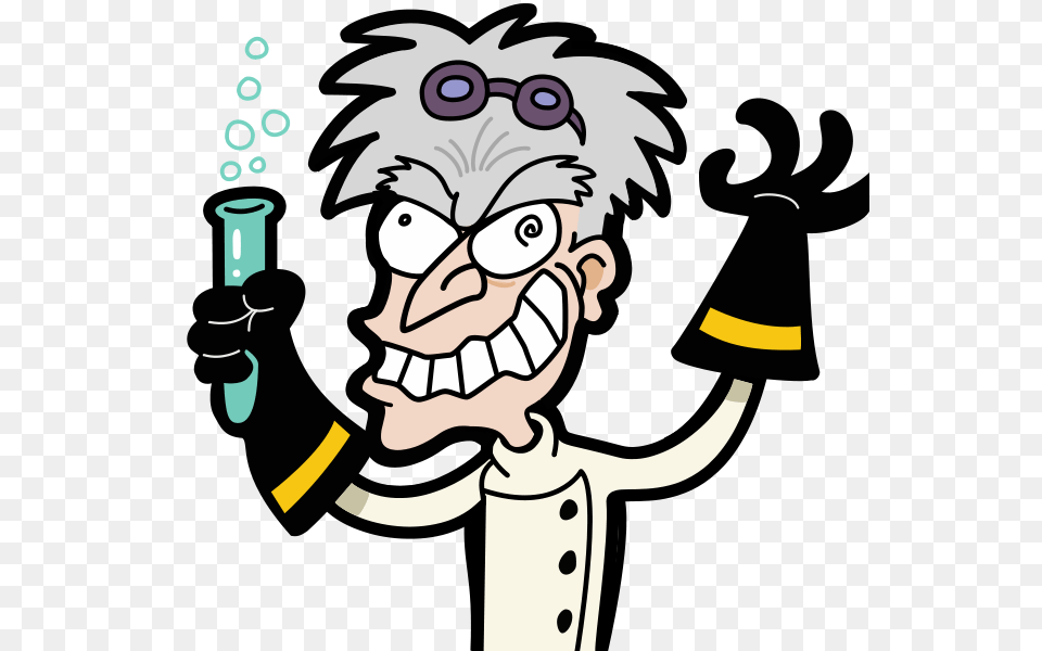 Mad Science Clip Art Image, Baby, Person, Face, Head Free Png Download