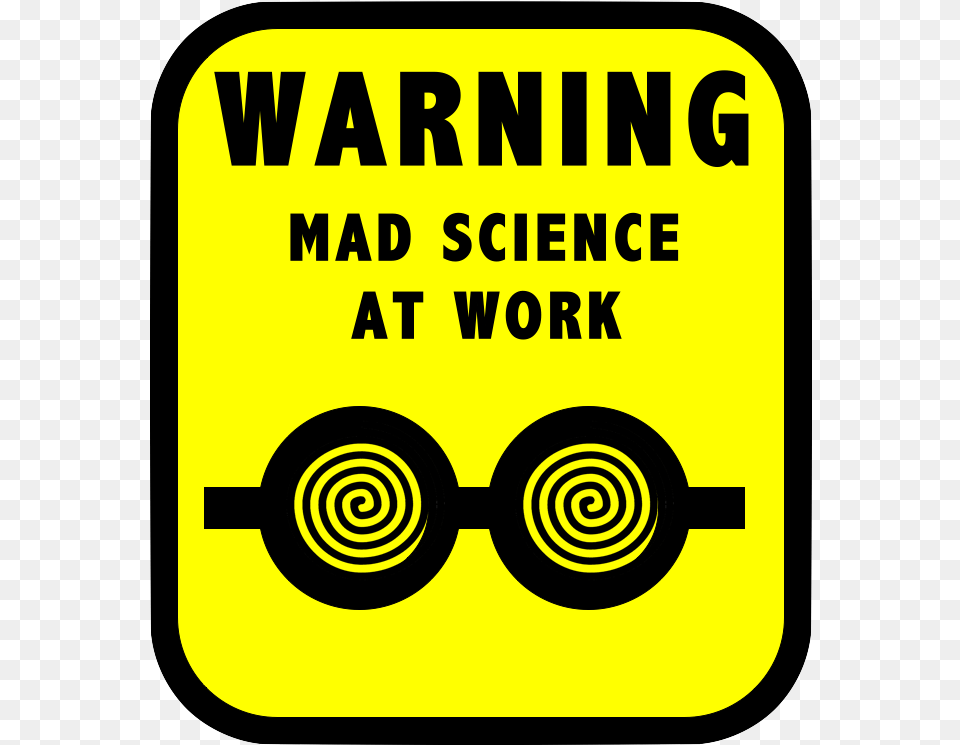 Mad Science Clipart For Kids Mad Scientist At Work Sign, Symbol, Car, Transportation, Vehicle Png Image