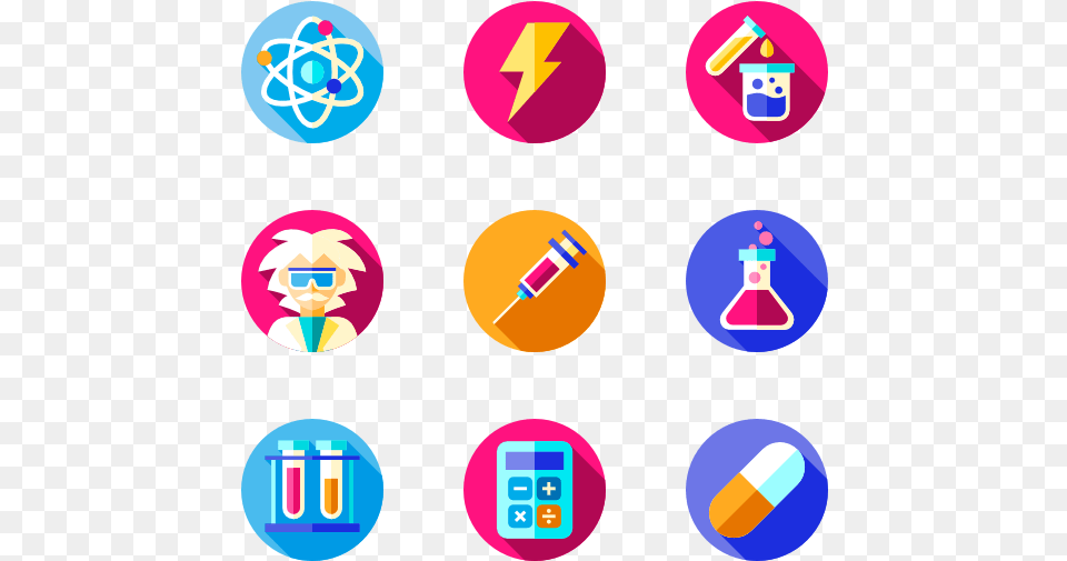 Mad Science Vector Science Icon, Sphere, Face, Head, Person Free Png Download