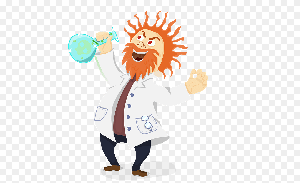 Mad Scientist, Clothing, Coat, Lab Coat, Baby Png