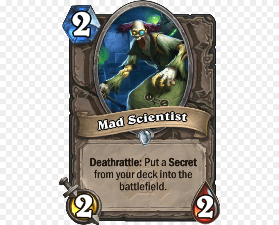 Mad Scientist Card Toxicologist Hearthstone, Book, Publication, Comics, Adult Free Transparent Png