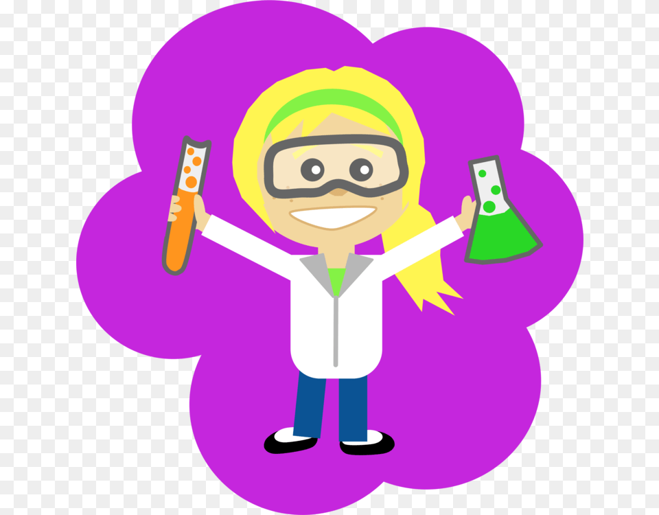 Mad Scientist Science Chemistry, Purple, Baby, Person, Face Free Png Download