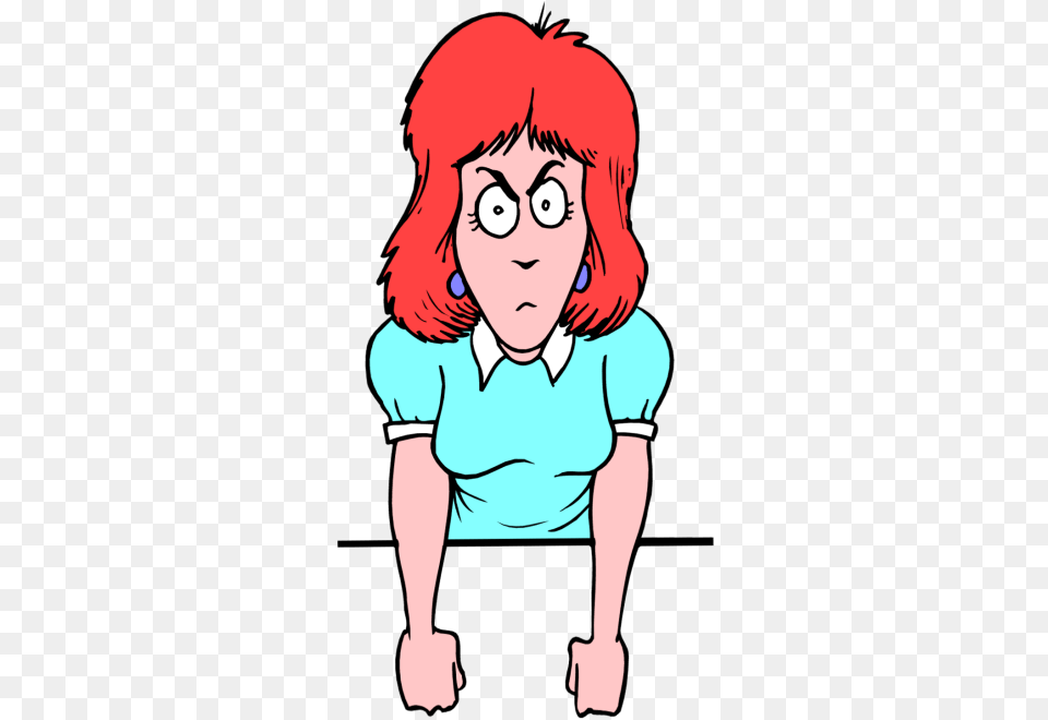 Mad Teacher Cliparts, Adult, Publication, Person, Female Free Transparent Png