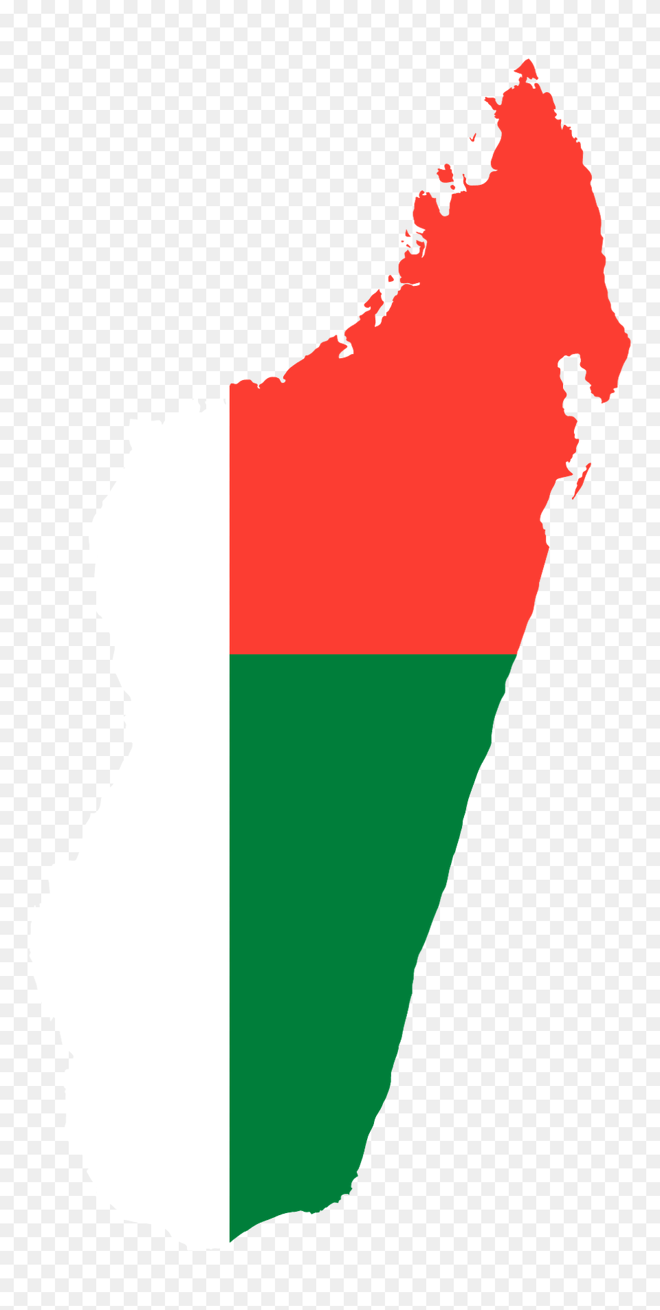 Madagascar Flag Map Clipart, Outdoors, Land, Nature, Water Free Png Download