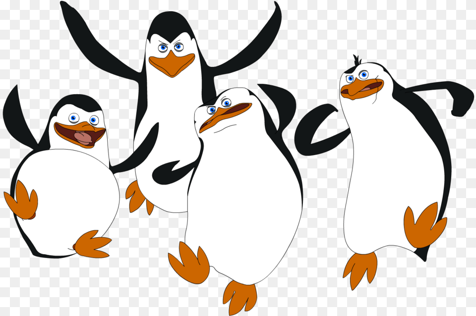 Madagascar Penguins Penguins Of Madagascar Drawing, Animal, Bird, Penguin, Beak Png