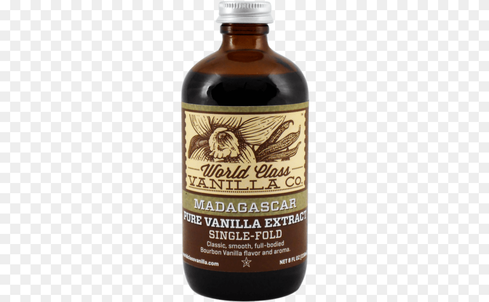 Madagascar Pure Vanilla Extract Single Foldtitle Vanilla Extract Transparent, Alcohol, Beer, Beverage, Bottle Free Png