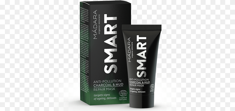 Madara Smart Anti Pollution Charcoal Amp Mud Repair Mask Cosmetics, Aftershave, Bottle Png Image