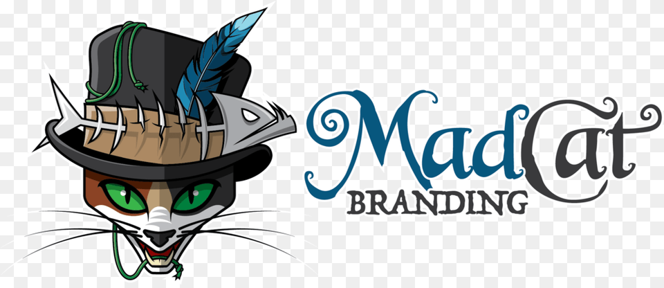Madcat Branding Mad Cat Logo, Book, Comics, Publication Png Image