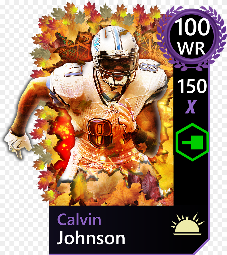 Madden Feast Calvin Johnson Maddenmobileforums Kick American Football, Helmet, Adult, Person, Man Free Transparent Png