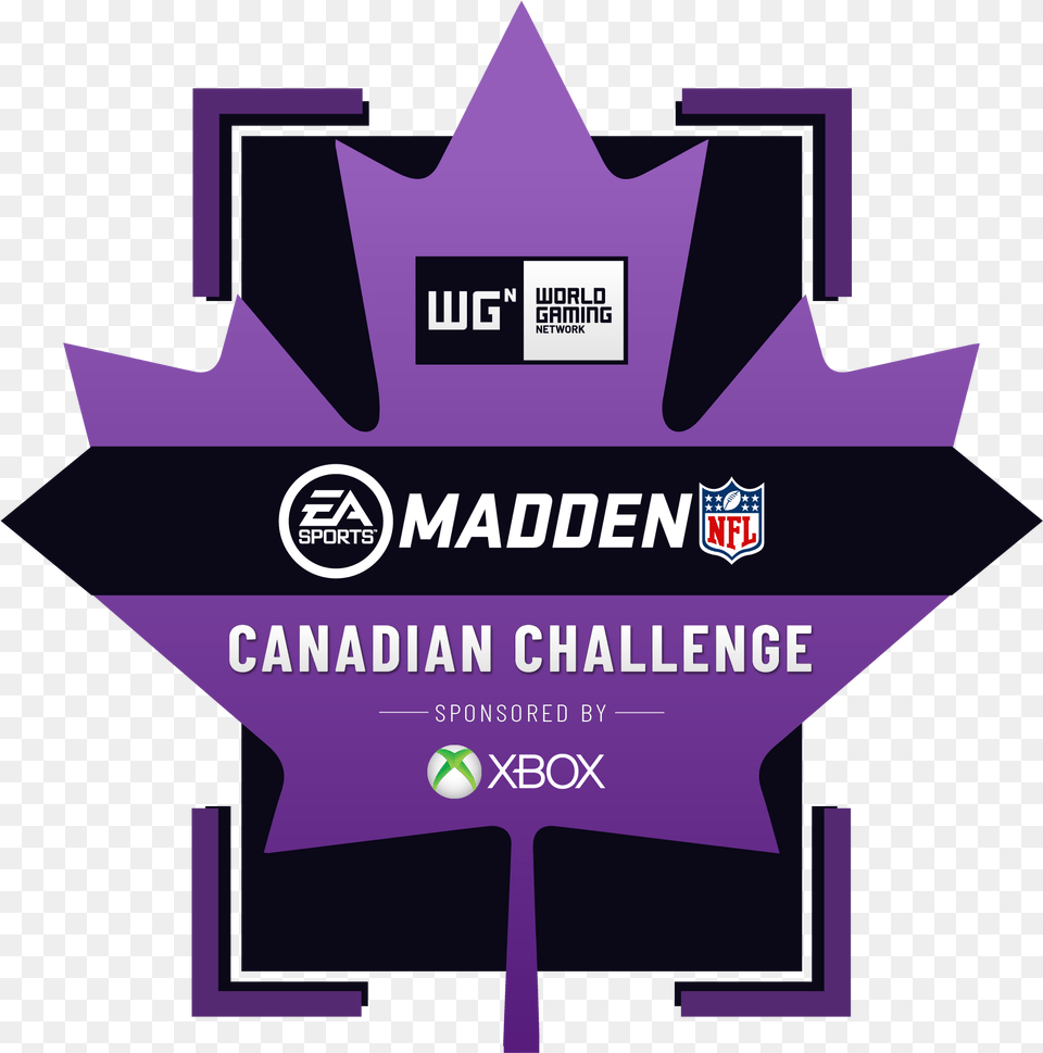 Madden Nfl 19 Canadian Challenge Sponsored By Xbox Graphic Design, Purple, Logo, Qr Code, Advertisement Png